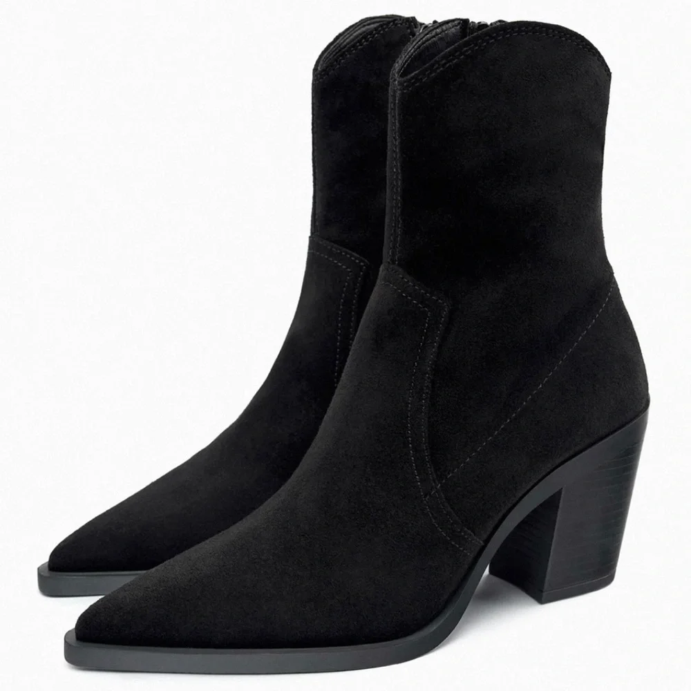 Zara Cowboy Boots - Picture 2 of 10